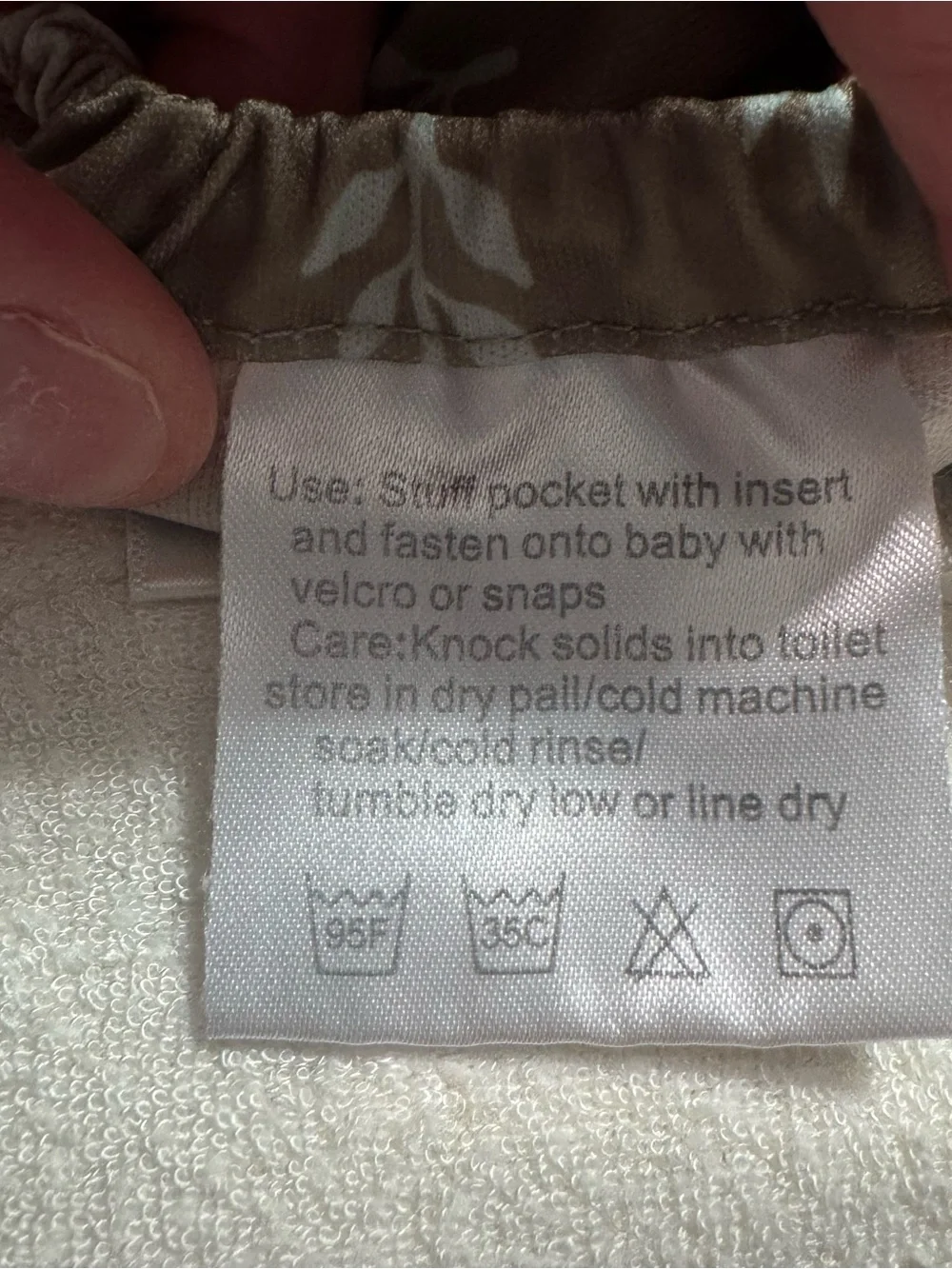 Lot of 3 Naturally Nature Cloth Diapers plus 3 Inserts One Size Prints